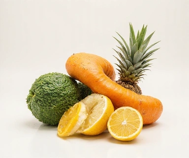 Abstract representation of masculine health with natural elements